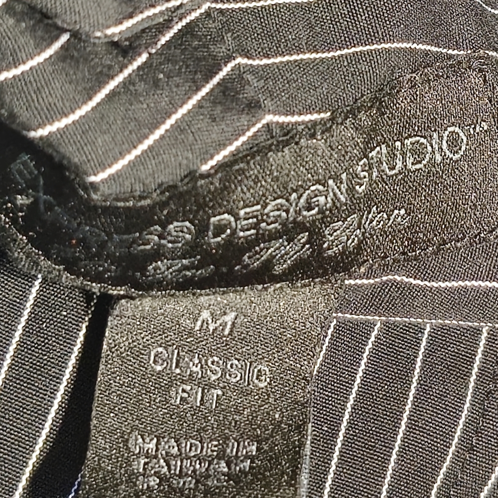 Express Men's Charcoal Pinstripe Shirt image 5